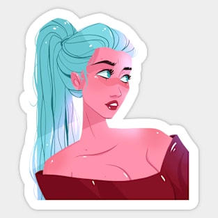 Girl Portrait Sticker